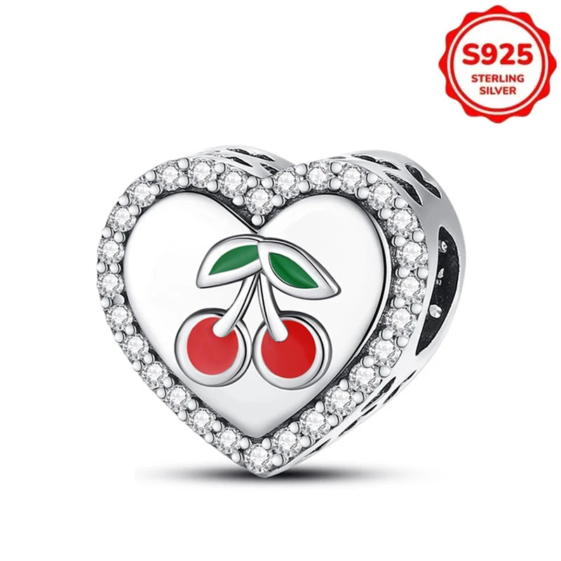Charms 925 Sterling Silver Luminous Firefly Chameleon Aircraft Luggage Fit Original Bracelet Women Pendant Bead Jewelry Hot Gift