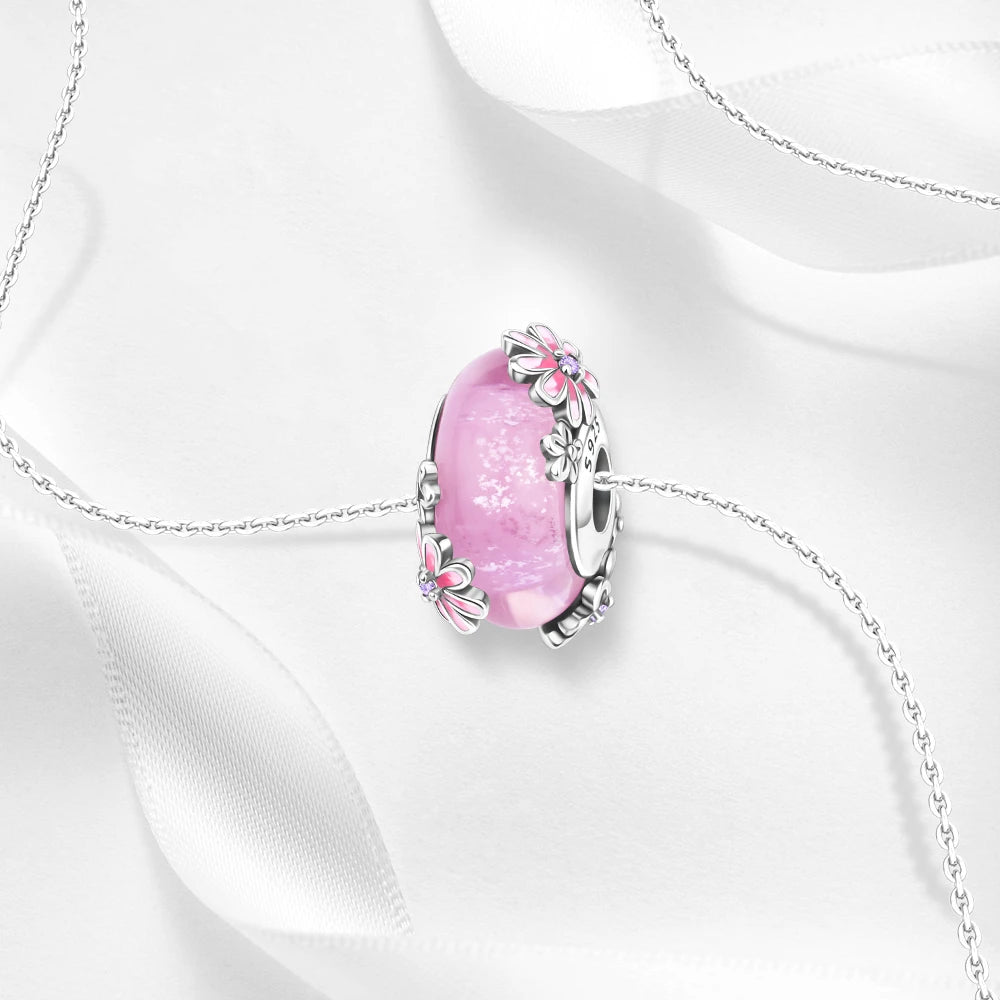 Charms 925 Sterling Silver Colorful Glass Series Pendant Beads Fit Original Bracelet Necklace DIY Women‘s Birthday Jewelry Gift