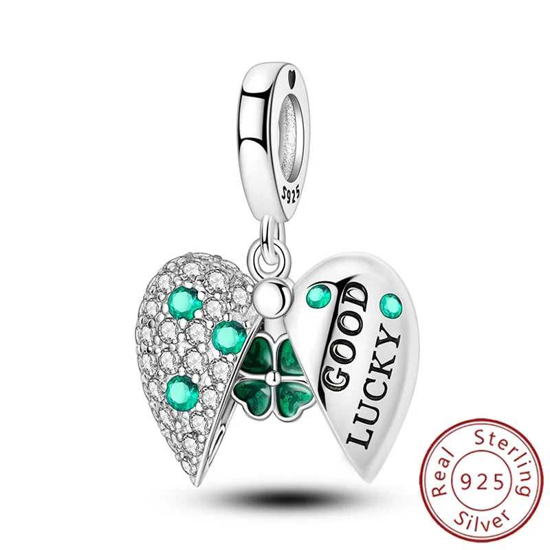 Charms 925 Sterling Silver Luminous Firefly Chameleon Aircraft Luggage Fit Original Bracelet Women Pendant Bead Jewelry Hot Gift