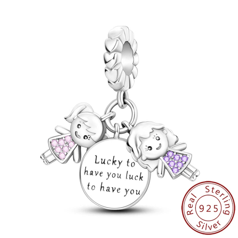 Charms 925 Sterling Silver Luminous Firefly Chameleon Aircraft Luggage Fit Original Bracelet Women Pendant Bead Jewelry Hot Gift