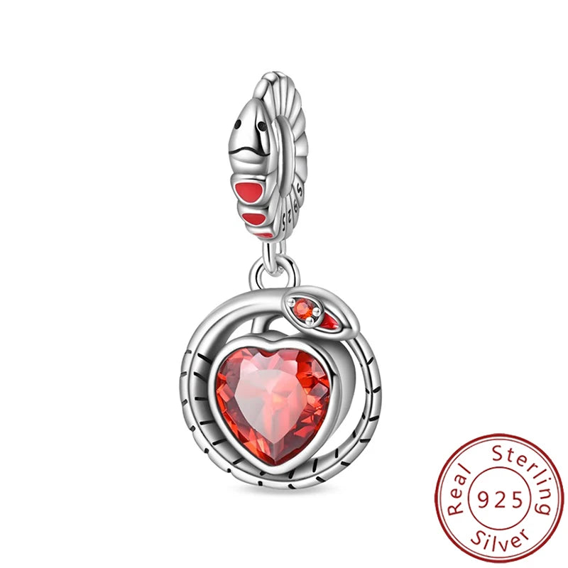 Charms 925 Sterling Silver Luminous Firefly Chameleon Aircraft Luggage Fit Original Bracelet Women Pendant Bead Jewelry Hot Gift