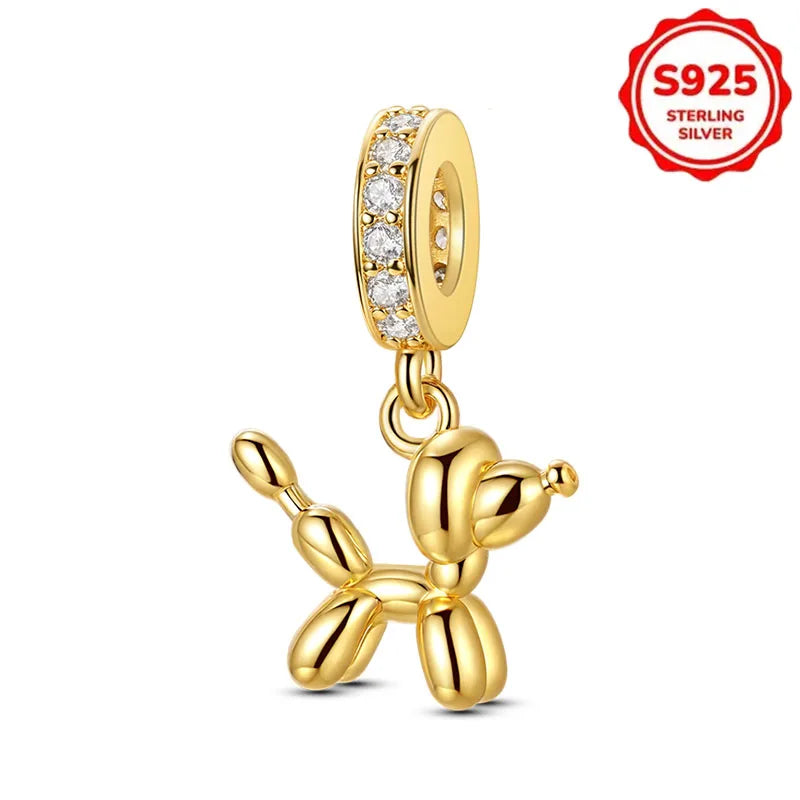 Charms 925 Sterling Silver Luminous Firefly Chameleon Aircraft Luggage Fit Original Bracelet Women Pendant Bead Jewelry Hot Gift