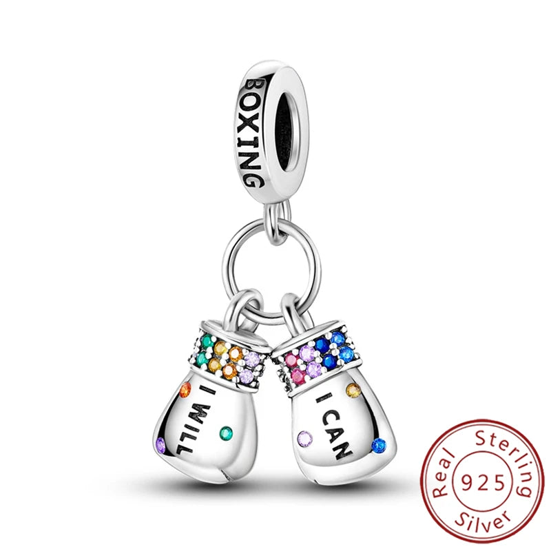 Charms 925 Sterling Silver Luminous Firefly Chameleon Aircraft Luggage Fit Original Bracelet Women Pendant Bead Jewelry Hot Gift