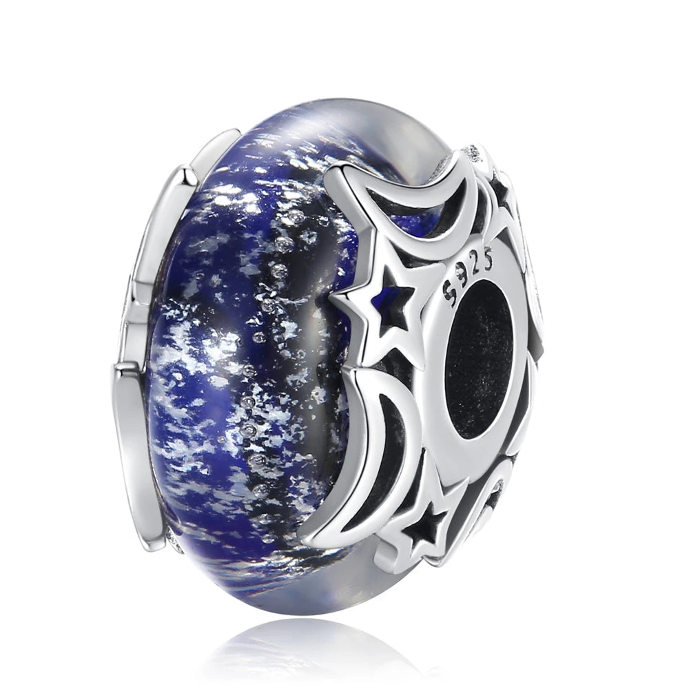 Charms 925 Sterling Silver Colorful Glass Series Pendant Beads Fit Original Bracelet Necklace DIY Women‘s Birthday Jewelry Gift