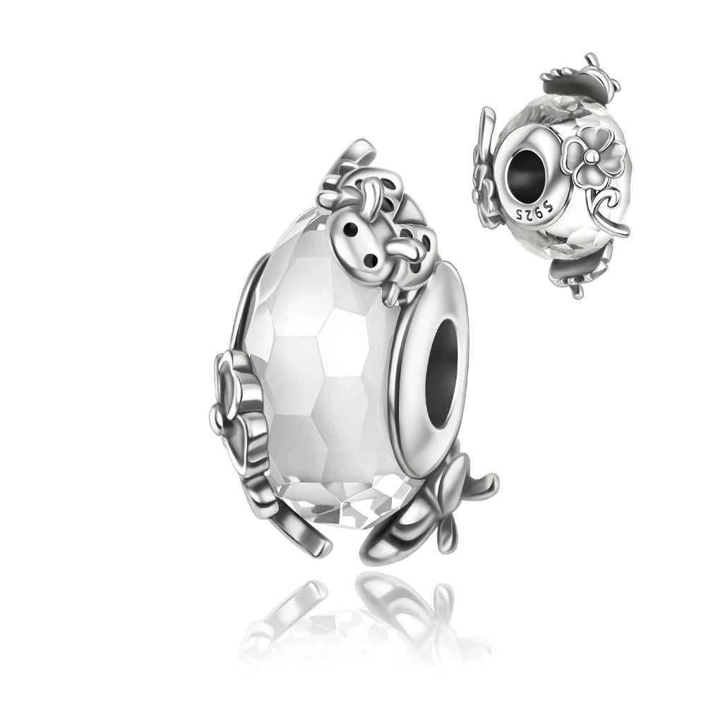 Charms 925 Sterling Silver Colorful Glass Series Pendant Beads Fit Original Bracelet Necklace DIY Women‘s Birthday Jewelry Gift