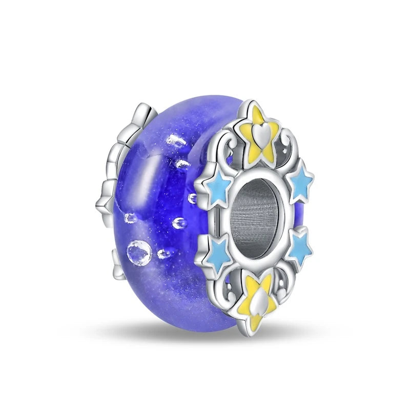 Charms 925 Sterling Silver Colorful Glass Series Pendant Beads Fit Original Bracelet Necklace DIY Women‘s Birthday Jewelry Gift
