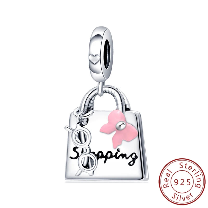 Charms 925 Sterling Silver Luminous Firefly Chameleon Aircraft Luggage Fit Original Bracelet Women Pendant Bead Jewelry Hot Gift