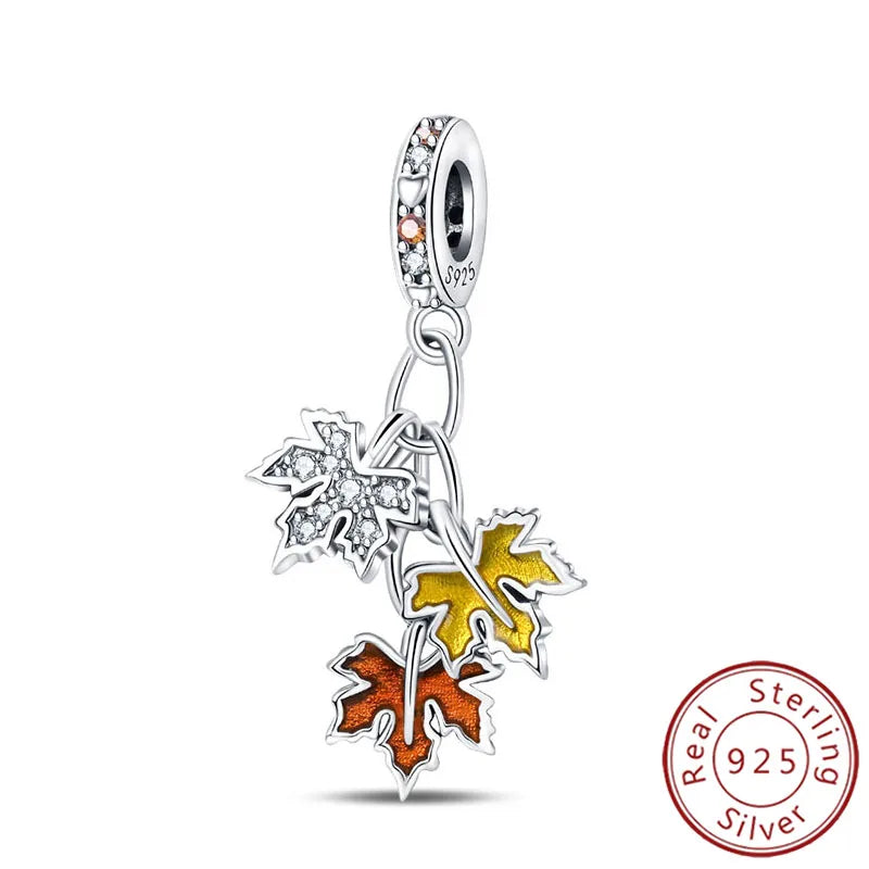 Charms 925 Sterling Silver Luminous Firefly Chameleon Aircraft Luggage Fit Original Bracelet Women Pendant Bead Jewelry Hot Gift
