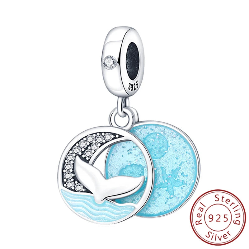 Charms 925 Sterling Silver Luminous Firefly Chameleon Aircraft Luggage Fit Original Bracelet Women Pendant Bead Jewelry Hot Gift