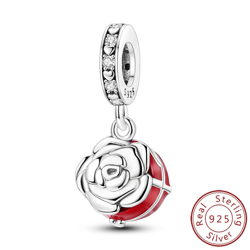 Charms 925 Sterling Silver Luminous Firefly Chameleon Aircraft Luggage Fit Original Bracelet Women Pendant Bead Jewelry Hot Gift