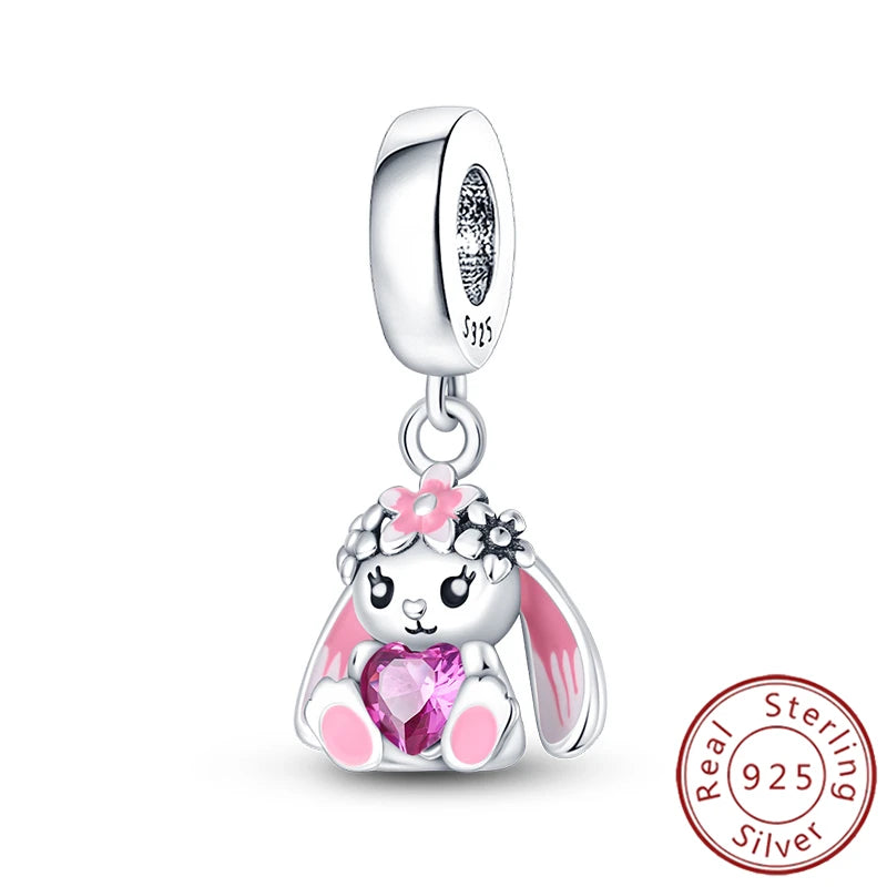 Charms 925 Sterling Silver Luminous Firefly Chameleon Aircraft Luggage Fit Original Bracelet Women Pendant Bead Jewelry Hot Gift
