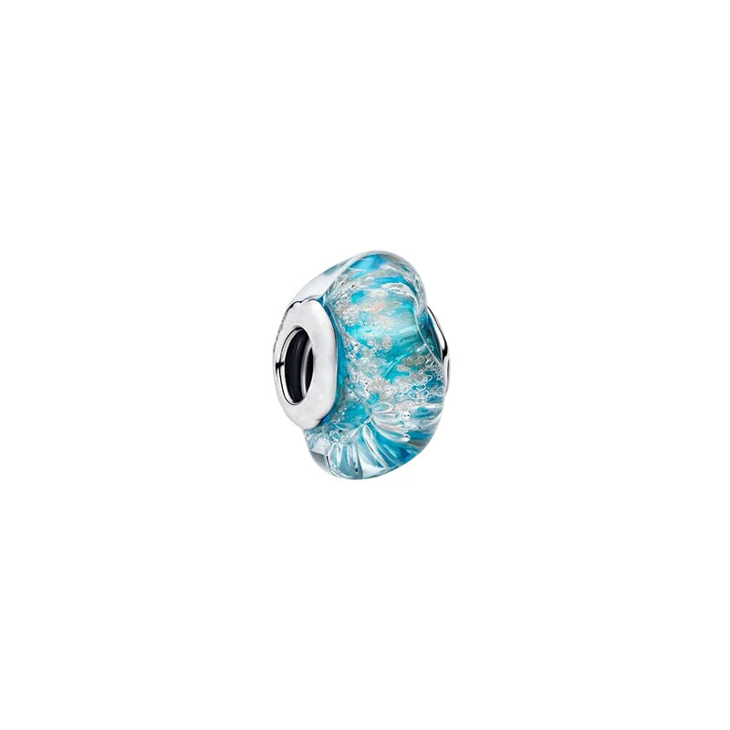 Charms 925 Sterling Silver Colorful Glass Series Pendant Beads Fit Original Bracelet Necklace DIY Women‘s Birthday Jewelry Gift