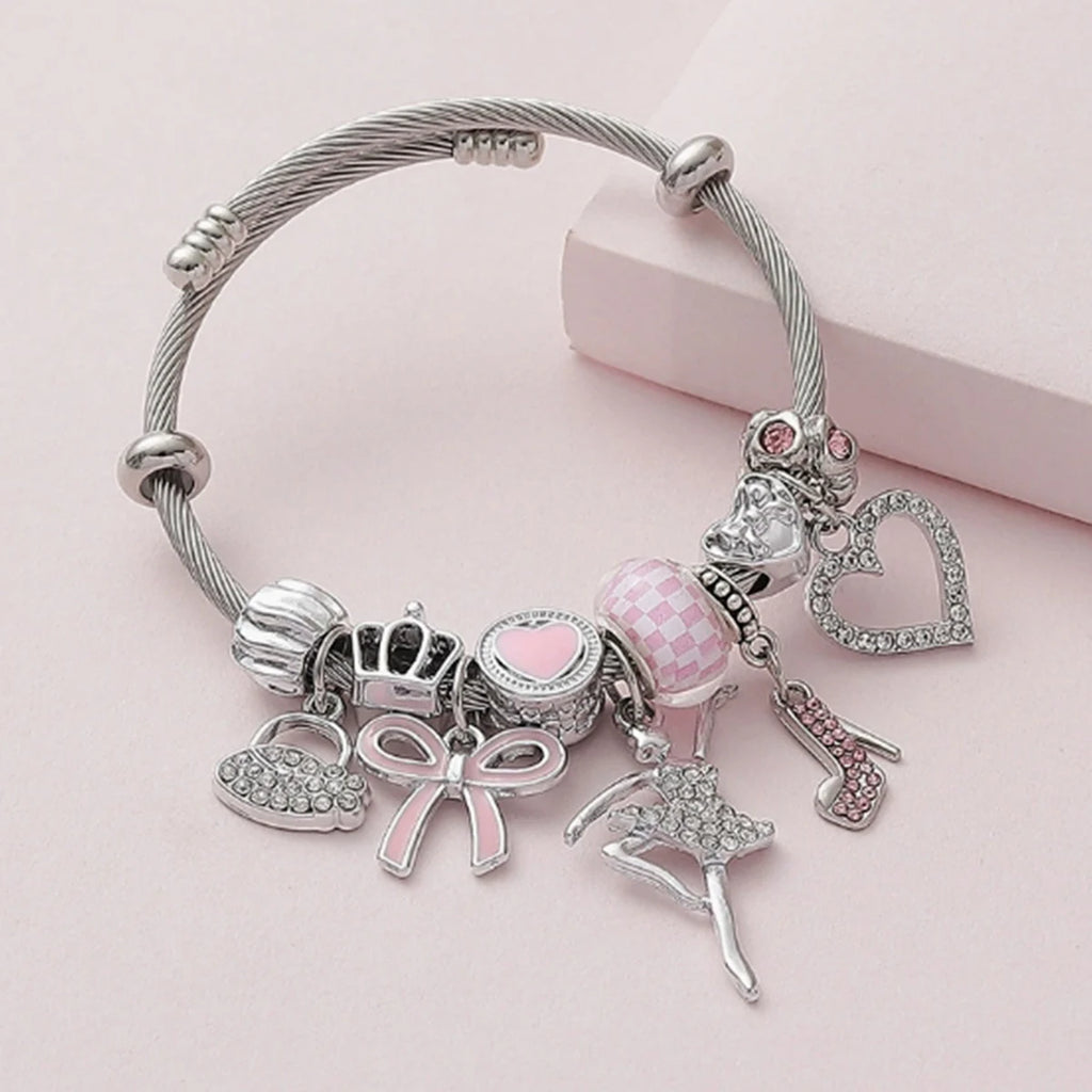 1PC Women's Fashion Trendy Bow Heart Bracelet Jewelry Accessories Suitable for Date, Party, Festival Gifts-50401