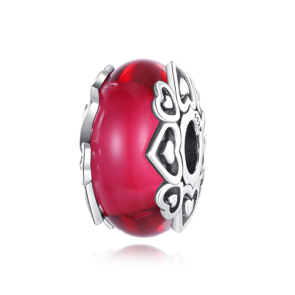 Charms 925 Sterling Silver Colorful Glass Series Pendant Beads Fit Original Bracelet Necklace DIY Women‘s Birthday Jewelry Gift