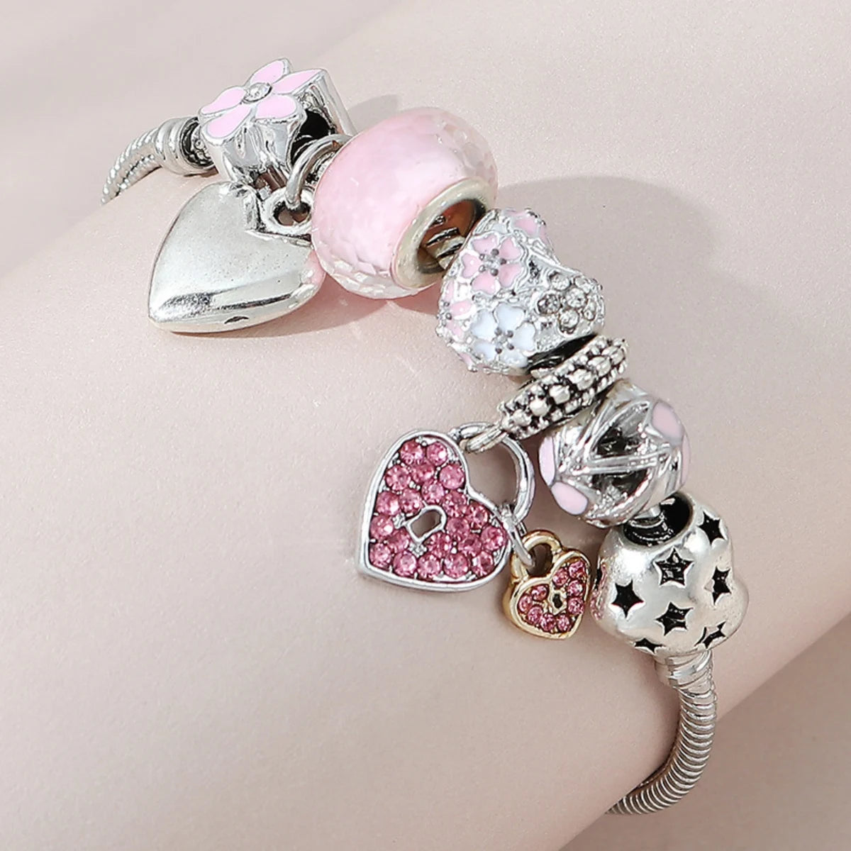 1PC Women's Fashion Trendy Bow Heart Bracelet Jewelry Accessories Suitable for Date, Party, Festival Gifts-50401