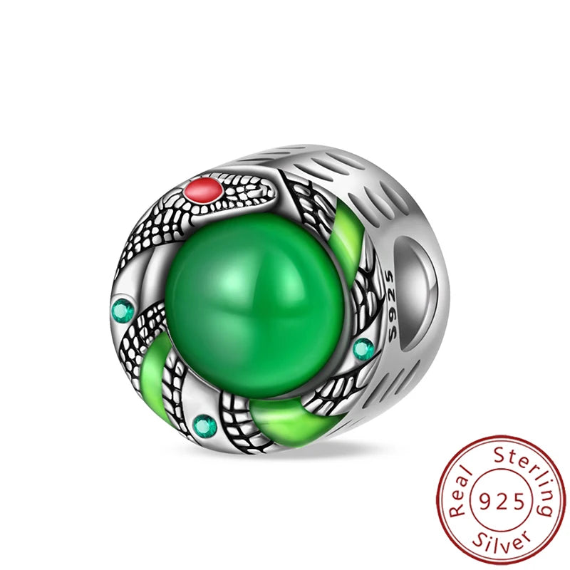 Charms 925 Sterling Silver Luminous Firefly Chameleon Aircraft Luggage Fit Original Bracelet Women Pendant Bead Jewelry Hot Gift
