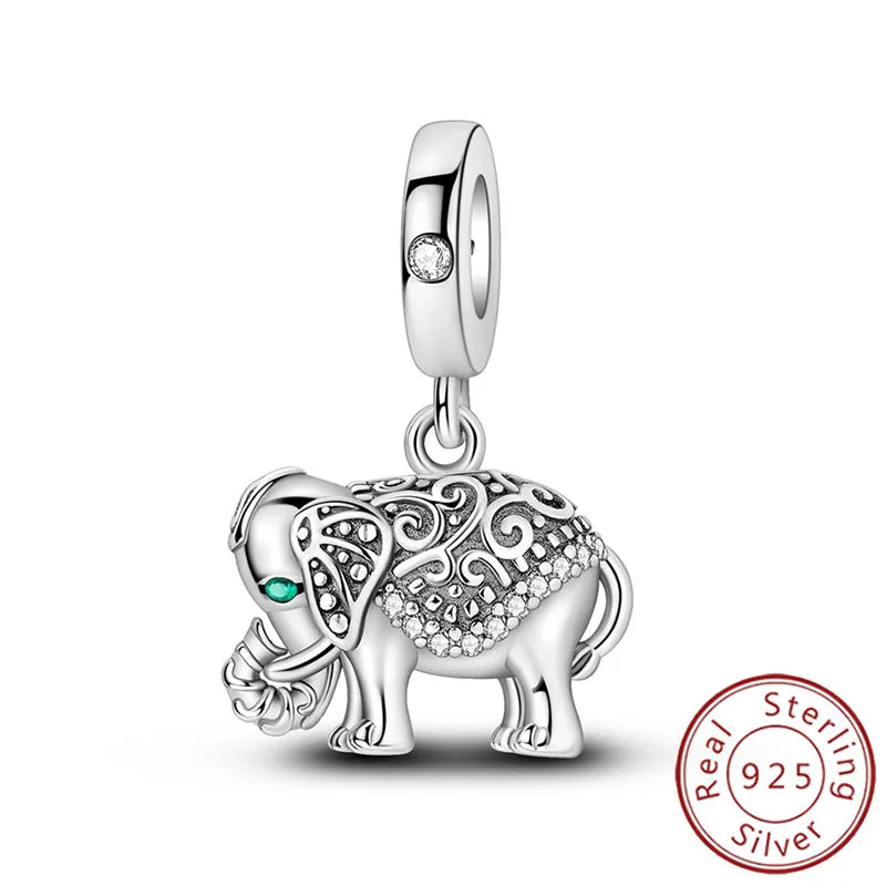 Charms 925 Sterling Silver Luminous Firefly Chameleon Aircraft Luggage Fit Original Bracelet Women Pendant Bead Jewelry Hot Gift